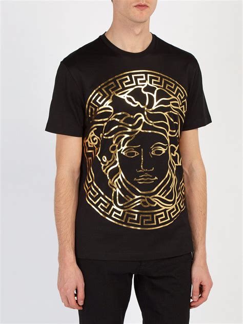 versace black and gold t shirt|hi shirts ru Versace.